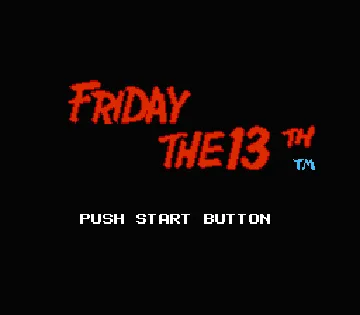 Friday the 13th (USA) screen shot title